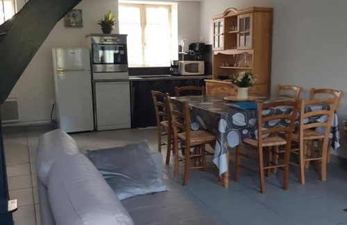 Lavoine Cottage | Charming Stone Cottage in Lavoine with Wood Stove, Garage, and Garden