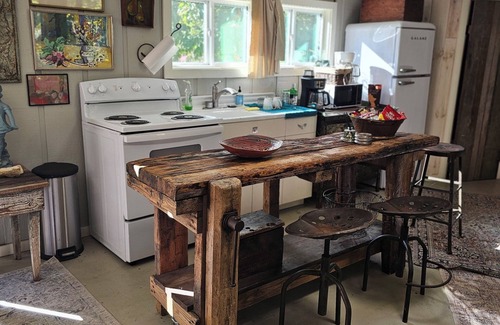 St. Johns Apartment | Charming studio on 16 acres in lovely Little Switzerland, king bed & jacuzzi tub