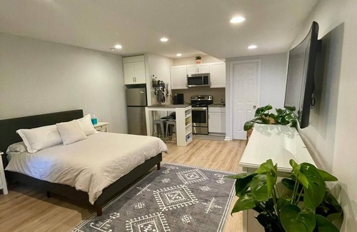 South Oakland Apartment | Charming studio with WiFi and AC in vibrant Pittsburgh
