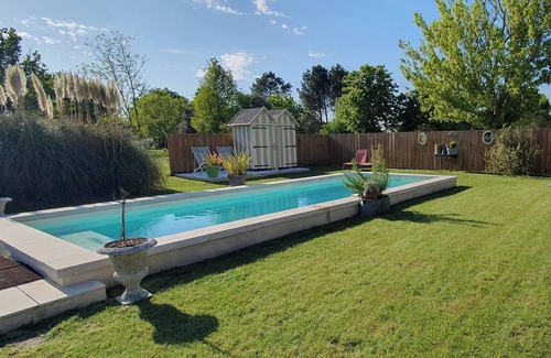 Carcans Villa | Charming villa withswimming pool between lake, océan and vineyards