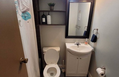 Eau Claire Apartment | Charming Vintage Studio Escape in Downtown Calgary