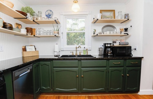 Edwardsville Cottage | Charming Waterfront 3-Bedroom Cottage with Hot Tub, Kayaks, Workspace, Fishing
