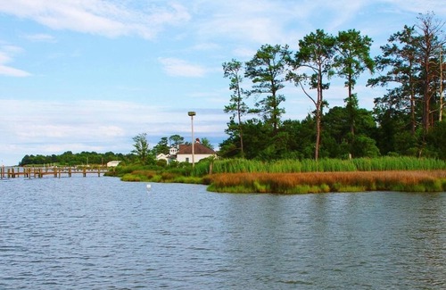 Piney Point House | Charming Waterfront Home with Private Pier in St. George Island in St. Mary, MD