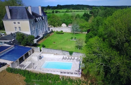 Benest Villa | Chateau Loire for weddings, wedding castle in France, castle rental for parties, large castle with pool for rent