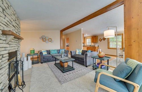 Cheboygan House | Cheboygan Getaway w/Fire Pit & Lake Access!