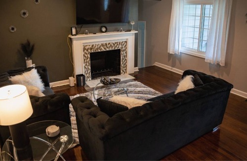 Wayne Apartment | Cheerful 2 bedroom home with indoor fireplace!