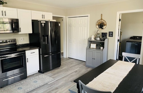 Kimball House | Cheerful 3 bedroom home on wooded acre. Near to Port Huron and Lake Huron.