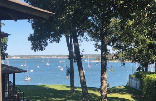 Shelter Island Heights Apartment | Chic 1 bedroom water view apt. with pool for summer and beyond