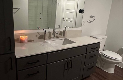 Cypress Apartment | Chic 1-bedroom apartment in welcoming Cypress with AC, fitness room