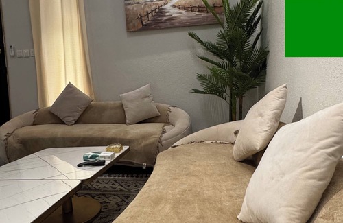 Riyadh Apartment | Chic 1-bedroom apartment with WiFi, AC in vibrant Riyadh-T