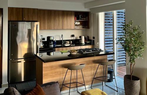 North Hotel Zone Apartment | Chic 1BR 1BA Zoho Skies condo with rooftop pool stunning views