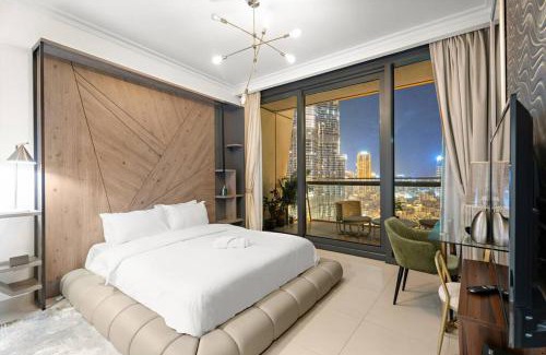 Downtown Dubai Apartment | Chic 3BR Downtown Burj Khalifa & Fountain Views with Pool Access