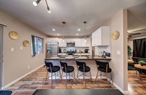 Southeast Colorado Springs House | Chic 4BR Home w/Game Room & Cinema - City Close!