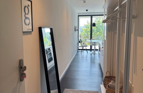 Attendorn Apartment | Chic apartment in a central location with a large balcony and views over the city