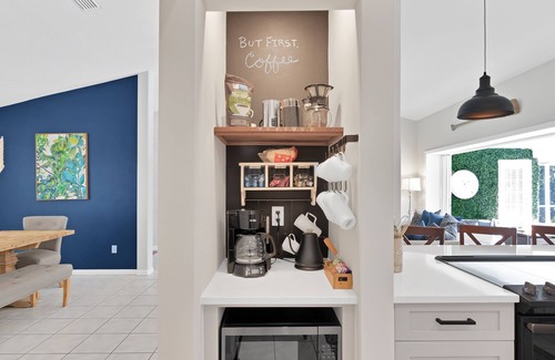 Indian River Shores House | Chic Beach Bungalow Steps from Sand + Pool, Hot Tub, Bikes & Rocket Views!