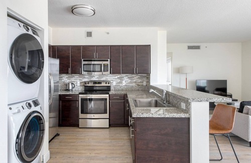 West Little Havana Apartment | Chic Coral Gables 2BR w/Gym, Pool & W/D, nr Shopping, by Blueground