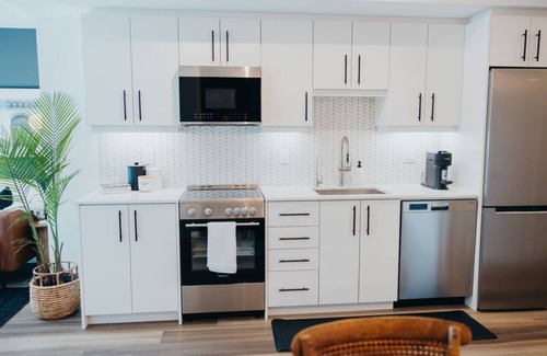 Kitchener Apartment | Chic Downtown Condo Retreat