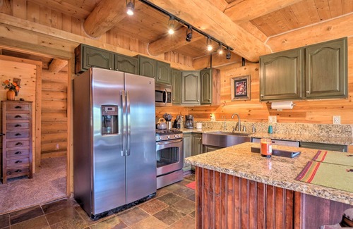 Warm Springs Cabin | Chic Fairplay Cabin with Deck & Mountain Views!