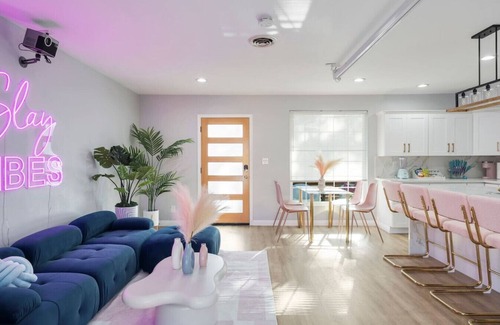 South of Conant House | Chic pool home + 6 mi to beach + sleeps 10