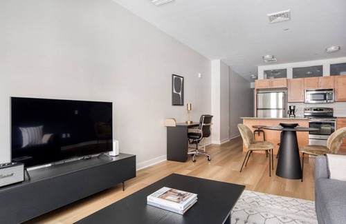 Central Square Apartment | Chic Somerville 1BR w/W/D in Building, nr Harvard & MIT, by Blueground
