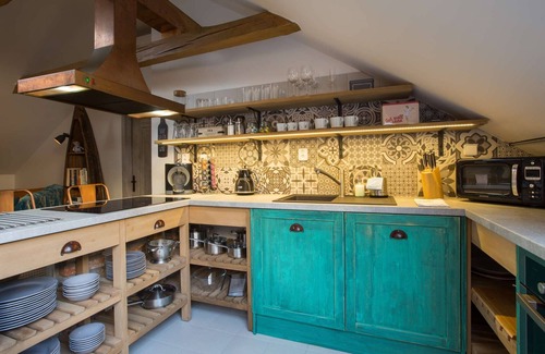 Prague 1 Apartment | Chill in a Hanging Chair at an Old Town Bohemian Loft