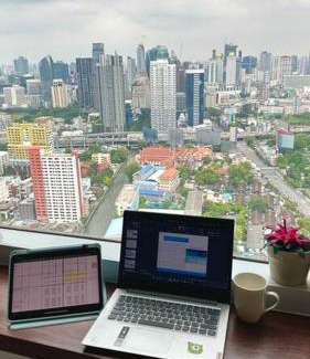 Makkasan Apartment | Circle luxury Condominium City view 42 Floor