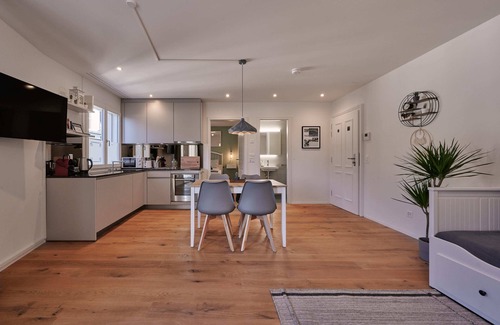 Unterseen Apartment | City Center Apartment with Mountain View, Historic Building, Old Town