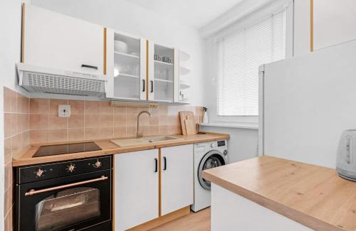 Bratislava Apartment | City Glow Apartment with Balcony