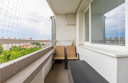 Bratislava Apartment | City Glow Apartment with Balcony