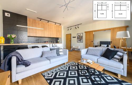 Lodz Apartment | City Luxe, przestronny, w centrum