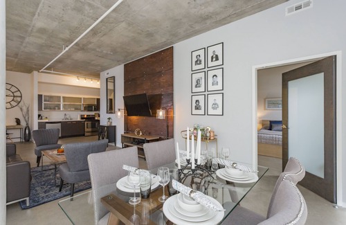 East Nashville Condo | City Views with Floor to Ceiling Windows