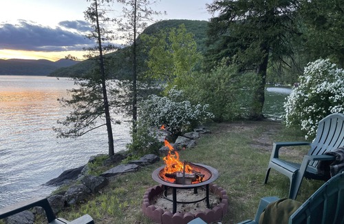 Glenburnie House | Classic Adirondack Northern Lake George Waterfront Home!
