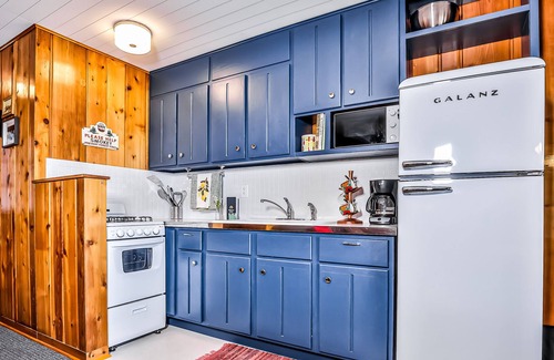 Presque Isle House | Classic, lakefront suite at a vintage resort with communal dock, firepit & views