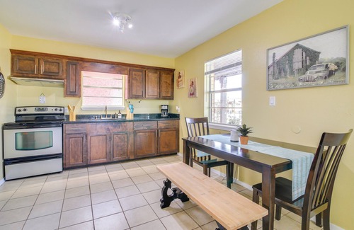 San Benito Cottage | Classy San Benito Vacation Rental With Chiminea!