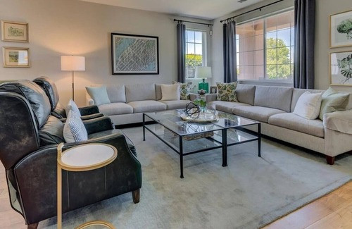 Vacaville House | Clean and cozy bedroom in a beautiful Semi Custom home.