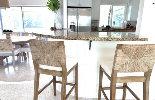 Hunt Club House | Clean Florida Coastal Design home with Heated Pool, Fireplace and Putt Putt