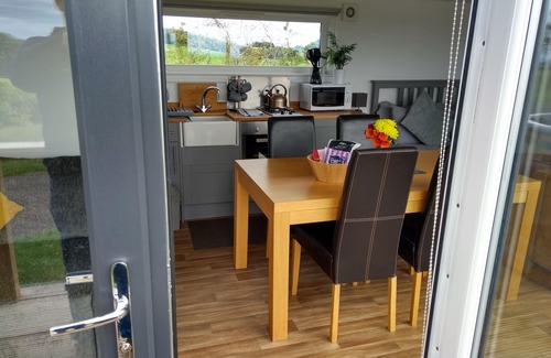 Dalry House | Cleeves Cabins, Ailsa Luxury Lodge With hot tub
