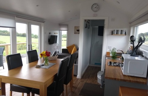 Dalry House | Cleeves Cabins, Ailsa Luxury Lodge With hot tub