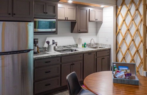 Livingston Cabin | Close to nature, but with all the modern amenities, Two Creeks Crossing Resort