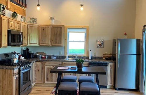 Stowe Area Cabin | Clover Meadow "barn" Cabin, Bright and open with beautiful views