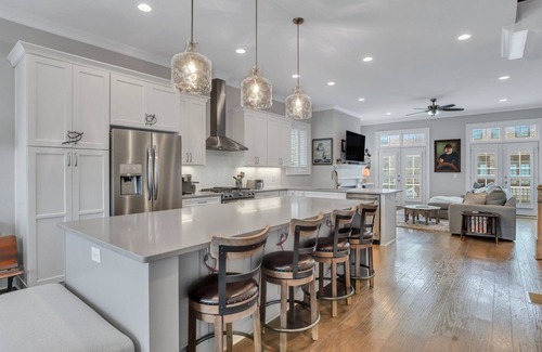 Hitch Village - Fred Wessels Homes House | Coastal Chic Home Steps to River Front w/Parking + Patio by Lucky Savannah