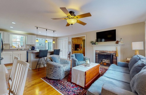 Bass River House | Coastal cottage: great location, dog friendly, firepit & bikes