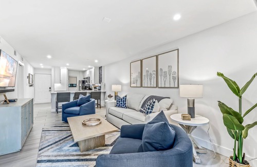 Bonita Bay Condo | Coastal Elegance in Wild Pines! Pool, Tennis, Shopping, NEW Beach Park Fall '25