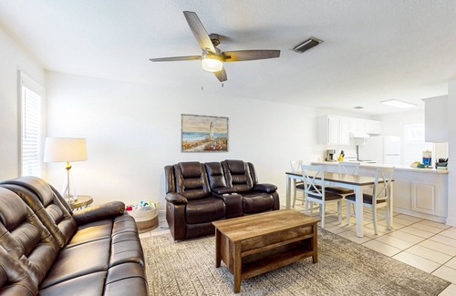 Port St. Joe House | Coastal getaway steps from the bay with patio, balcony, smart TVs, & W/D
