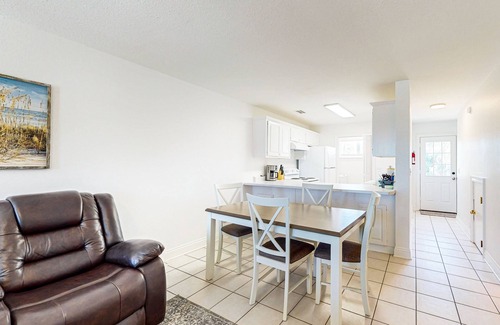Port St. Joe House | Coastal getaway steps from the bay with patio, open layout, smart TVs, & W/D