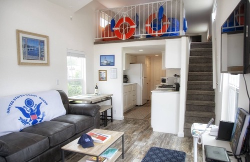 Fort Bragg House | Cochito - a US Coast Guard themed tiny home in the heart of the historic Noyo harbor