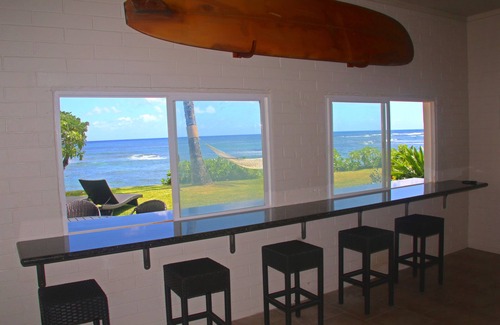Mokuleia House | Coconut Cabana Stunning North Shore direct beach/ocean front home Waialua 30 nts