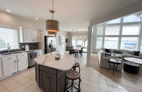 Coldwater House | Coldwater Lakefront Retreat with Gorgeous Water Views and Perfect Sandy Beach!