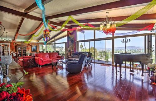 Mount Helix House | Colorful El Cajon Gem Deck, Garden and Valley Views