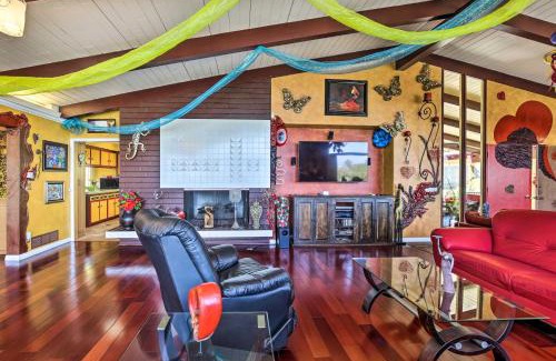 Mount Helix House | Colorful El Cajon Gem Deck, Garden and Valley Views